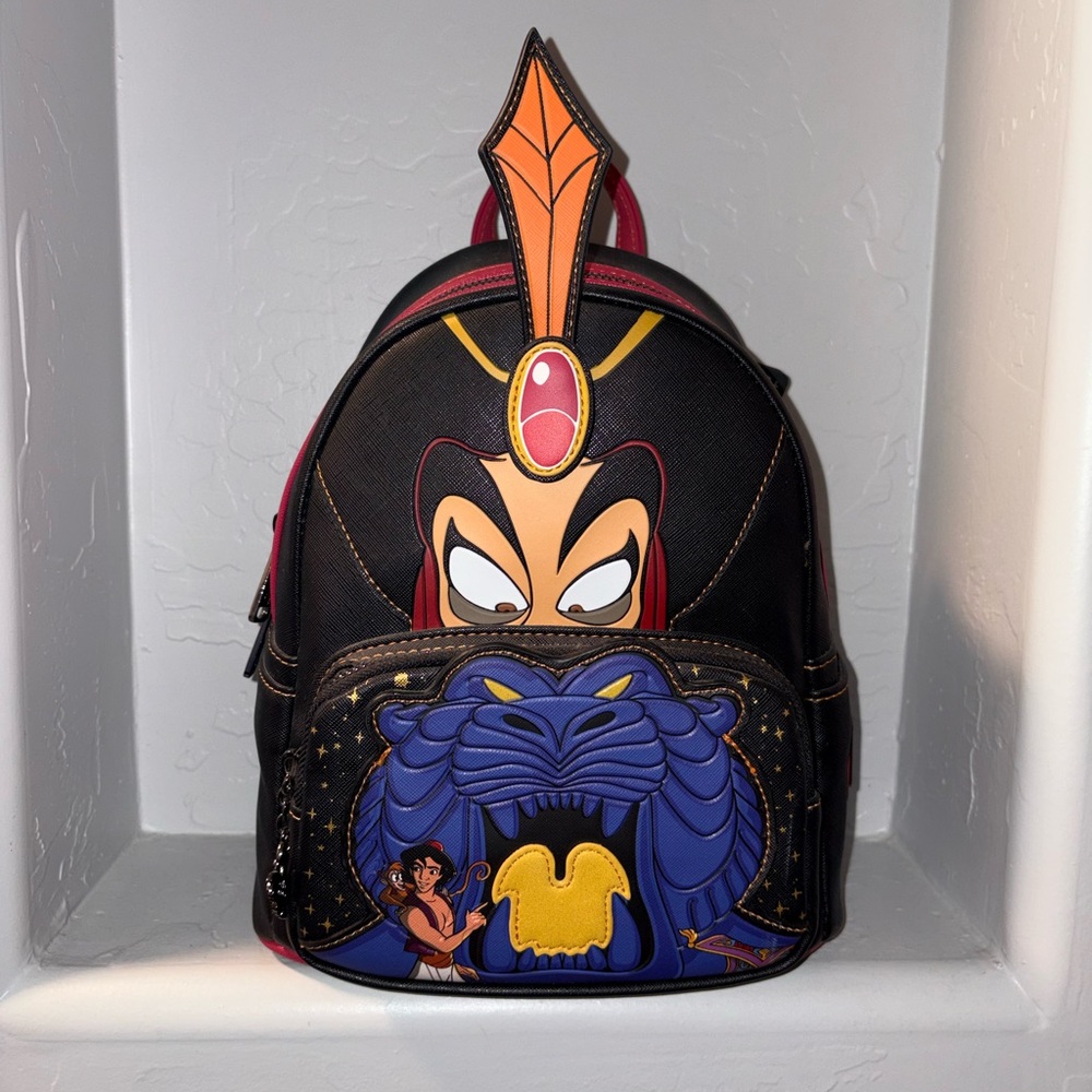 Disney Villains Jafar Mini Backpack - Black and Blue Cave of Wonders